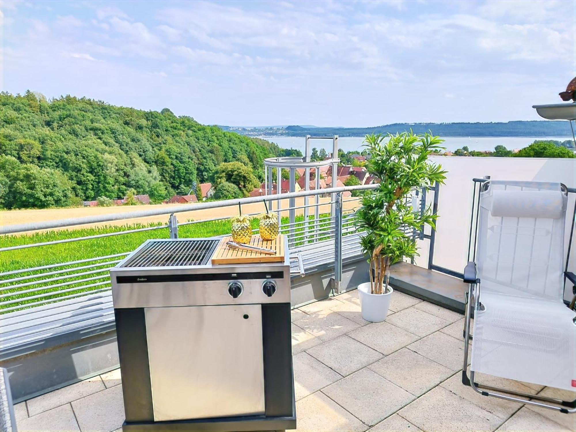 Seeblickapartment Fuer Bis Zu 12, Nuernberg & Schwabach In 30-35 Minuten Zu Erreichen, Sauna, Arbeitsplatz, Dachterrasse & Grill Spalt Esterno foto